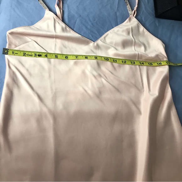 Victoria’s Secret Pink Logo Bling Strap Chemise Slip Nightdress Gown SZ M NWT - Picture 7 of 10